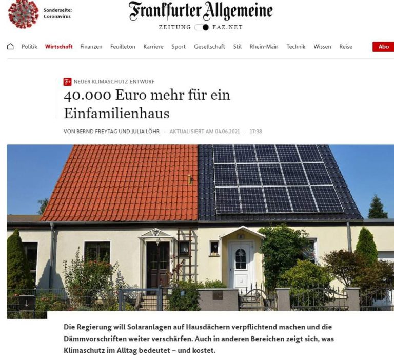 Neuer KlimaschutzEntwurf 40.000 Euro mehr für ein Haus